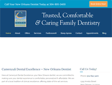 Tablet Screenshot of camenzulidental.com